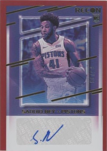 2020-21 Panini Recon - Saddiq Bey #RRS-SBY