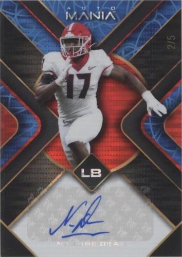 2022 Wild Card Auto Mania Nakobe Dean #AM-TH30