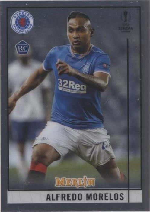 2020-21 Topps Merlin Collection Chrome UCL Alfredo Morelos #98
