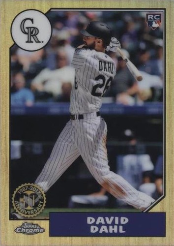 2017 Topps Chrome - David Dahl #87T-24