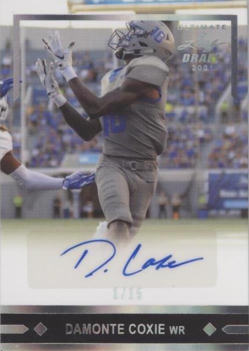 2021 Leaf Ultimate Draft Damonte Coxie #GLR-DC1