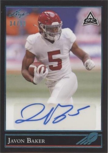 2021 Leaf Memories Javon Baker #BG-JB1