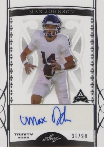 2022 Leaf Trinity Max Johnson #BA-MJ1