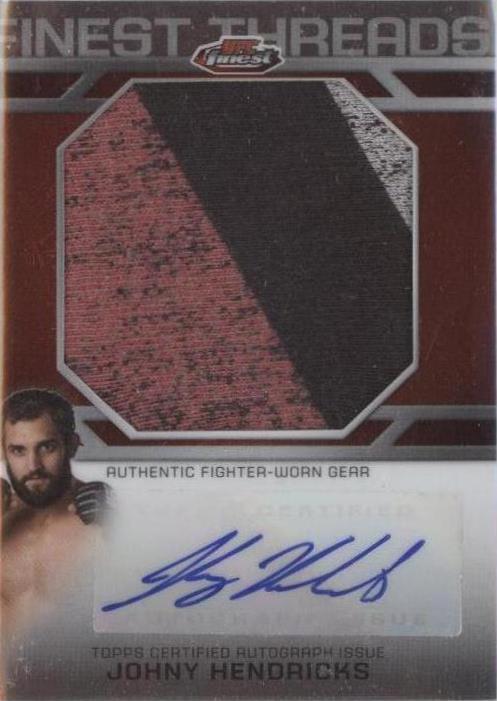 2013 Topps Finest UFC - Johny Hendricks #FTAR-JH