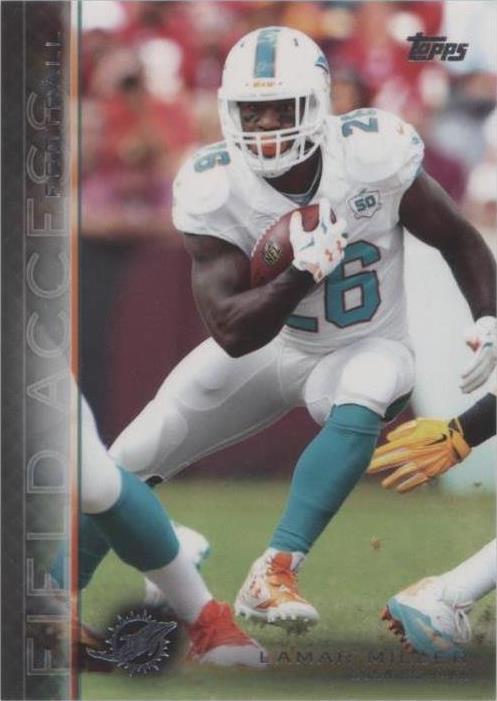2015 Topps Field Access Lamar Miller #132
