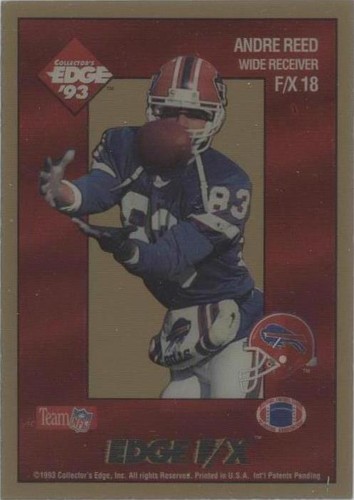 1993 Collector's Edge Andre Reed #F/X18