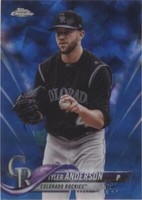 2018 Topps Chrome Sapphire Edition - Tyler Anderson #668