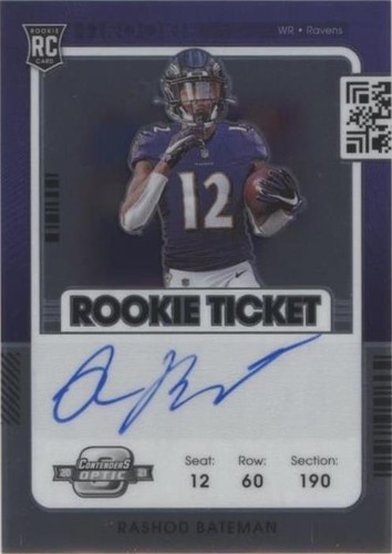 2021 Panini Contenders Optic Rashod Bateman #113