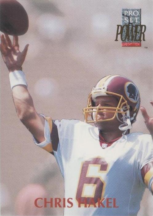 1992 Pro Set Power Chris Hakel #298