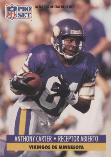 1991 Pro Set Spanish Anthony Carter #137