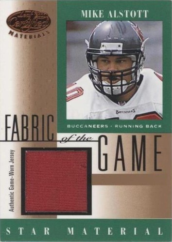 2001 Leaf Certified Materials Mike Alstott #FG-98