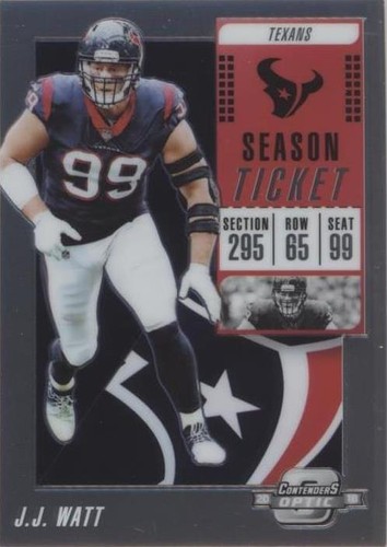 2018 Panini Contenders Optic J.J. Watt #57