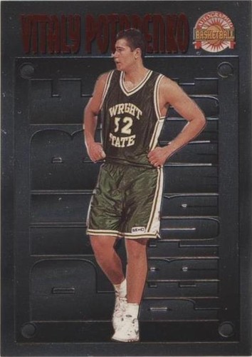 1996-97 Score Board Autographed Basketball - Vitaly Potapenko #PP19