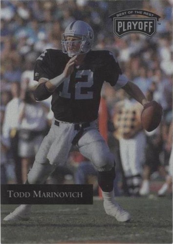 1992 Playoff Todd Marinovich #143