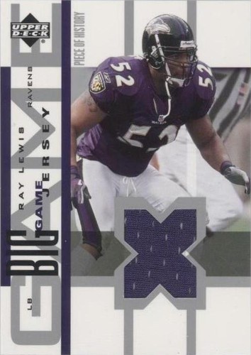 2002 Upper Deck Piece Of History Ray Lewis #BGJ-RL