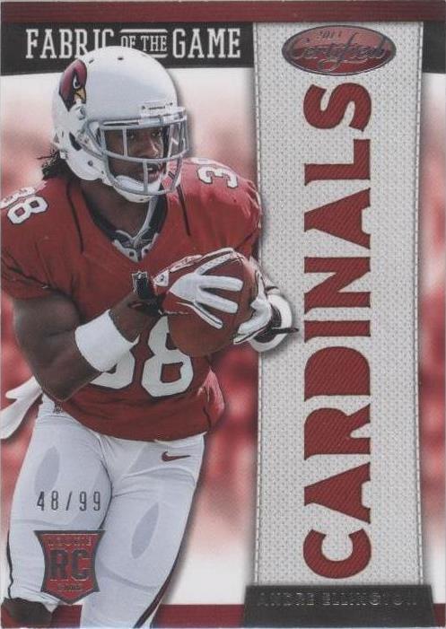 Andre Ellington #2 2013 certificado Panini
