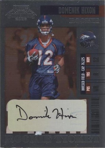 2006 Playoff Contenders Domenik Hixon #104