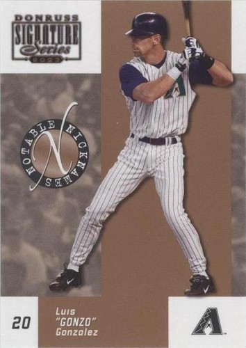 2003 Donruss Signature Series - Luis Gonzalez #NN-19