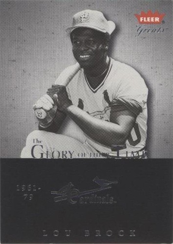 2004 Fleer Greats of the Game - Lou Brock #13 GOT