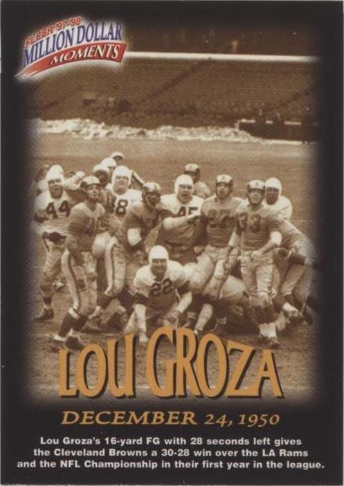 1997 Fleer Lou Groza #7