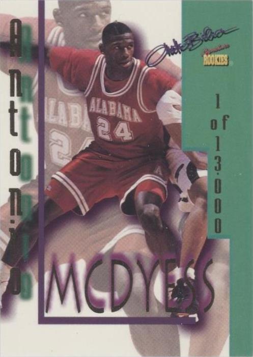 1995 Signature Rookies Autobilia - Antonio McDyess #2