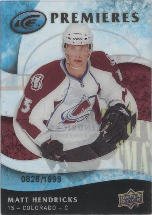 2009-10 Upper Deck Ice - Matt Hendricks #106