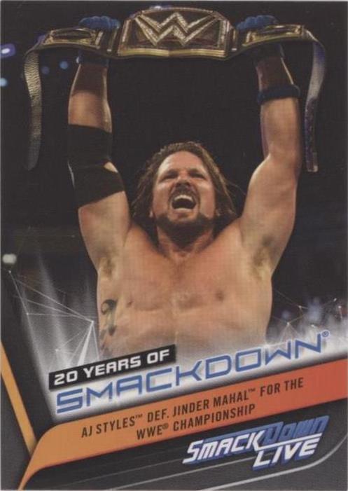 2019 Topps WWE Smackdown - AJ Styles #SD-43