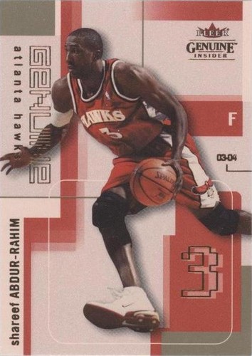2003-04 Fleer Genuine Insider - Shareef Abdur-Rahim #1