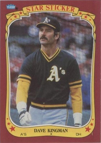 1986 Fleer Star Stickers - Dave Kingman #67