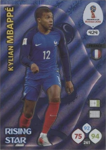 Kylian Mbappe 2017 Panini Adrenalyn XL #455 Monaco PSG