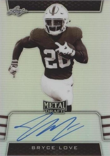 2019 Leaf Metal Draft Bryce Love #SV-BL1