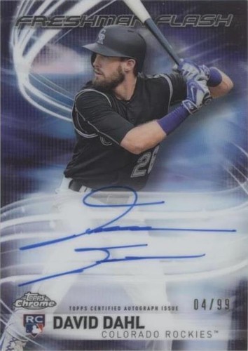 2017 Topps Chrome - David Dahl #FFA-DD