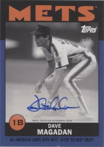 2021 Topps ESPN 30 for 30 Once Upon a Time in Queens - Dave Magadan #18-A