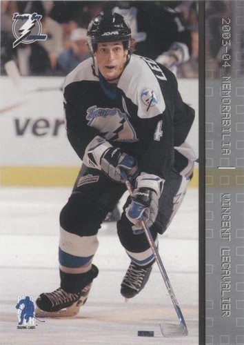 2003-04 In the Game Be A Player Memorabilia - Vincent Lecavalier #97