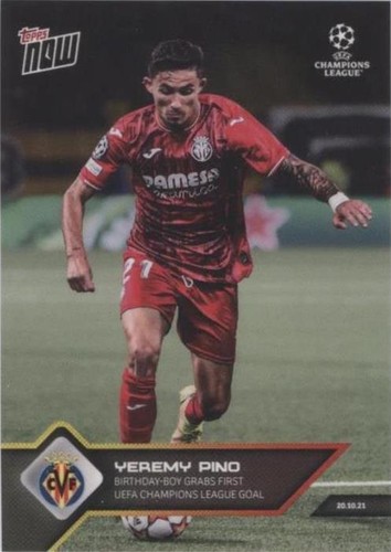 2021-22 Topps Now UCL Yeremy Pino #057