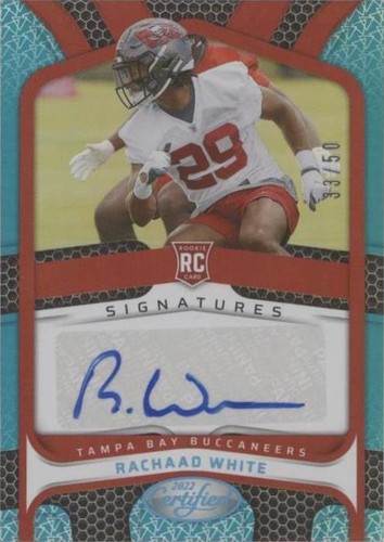 Rachaad White 2022 Panini Legacy Futures Relic Rookie Auto