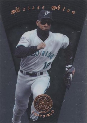 1997 Pinnacle Certified Mirror Gold Moises Alou #71 PSA 9 Expos 