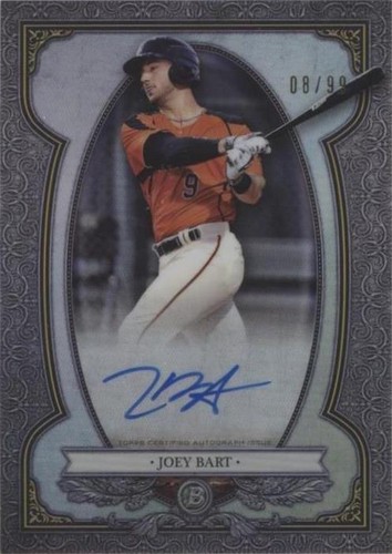 2019 Bowman's Best Auto Gold Refractor 30/50 Joey Bart #B19