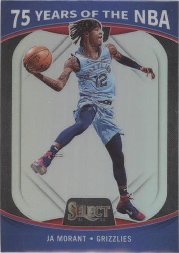 2021-22 Select Basketball Ja Morant Red Maroon Die Cut /175