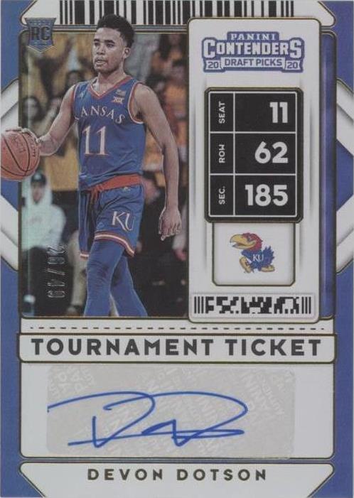 2020-21 Panini Contenders Draft Picks - Devon Dotson #91