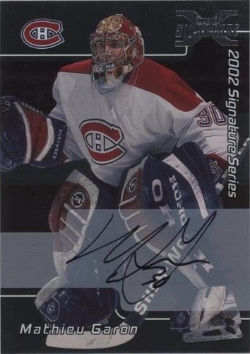 2002-03 In the Game Be A Player Signature Series - Mathieu Garon #041