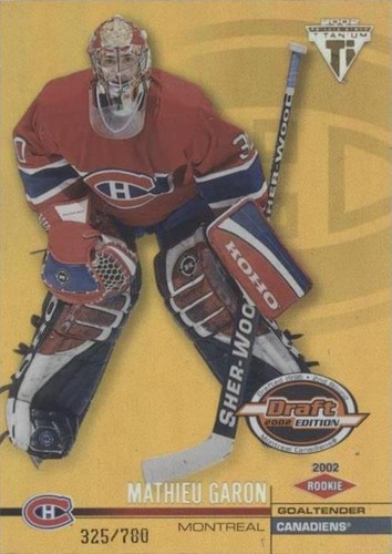 2001-02 Pacific Private Stock Titanium Draft Edition - Mathieu Garon #138
