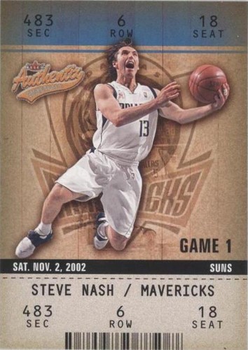 2002-03 Fleer Authentix - Steve Nash #52