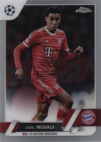 2022-23 Topps Finest UCL Bayern Munich Jamal Musiala Gold