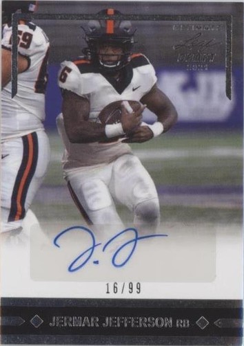 2021 Leaf Ultimate Draft Jermar Jefferson #GLR-JJ2