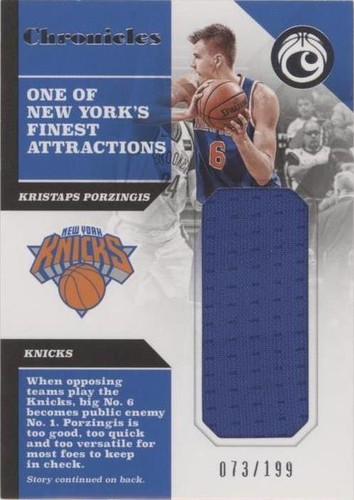 2017-18 Panini Chronicles - Kristaps Porzingis #CS-KPZ