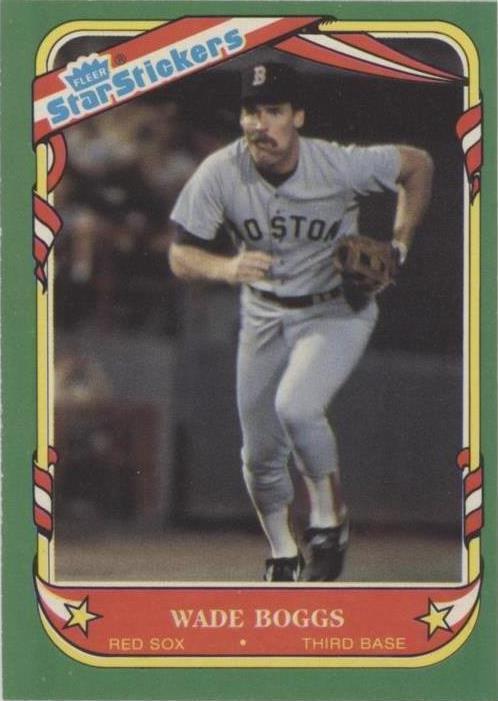 Pegatinas Fleer Star 1987 - Wade Boggs #12