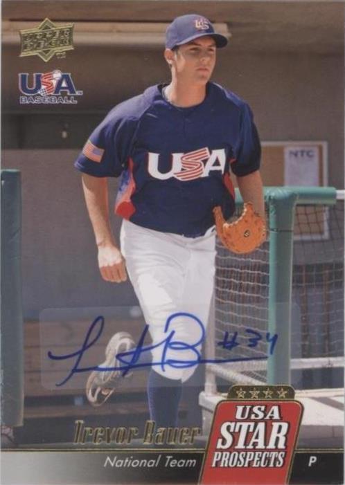 2009 Upper Deck 签名明星 - Trevor Bauer #USA-A21