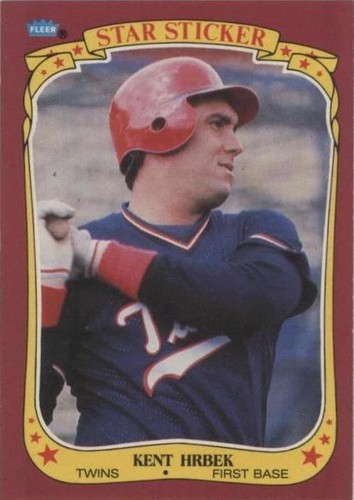 1986 Fleer Star Stickers - Kent Hrbek #64