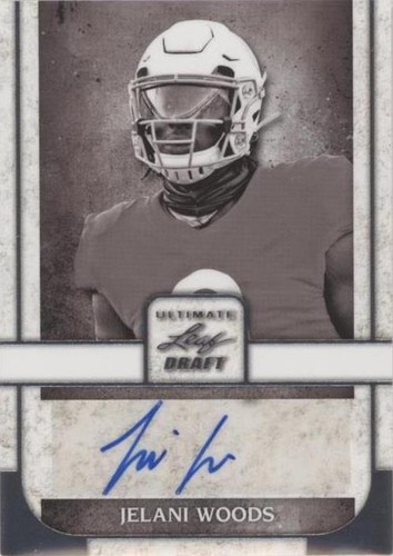 2022 Leaf Ultimate Draft Jelani Woods #PA-JW1
